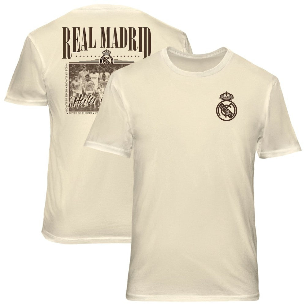 Real Madrid 1863FC Vintage Soft Wash T-Shirt Discount - Cream 