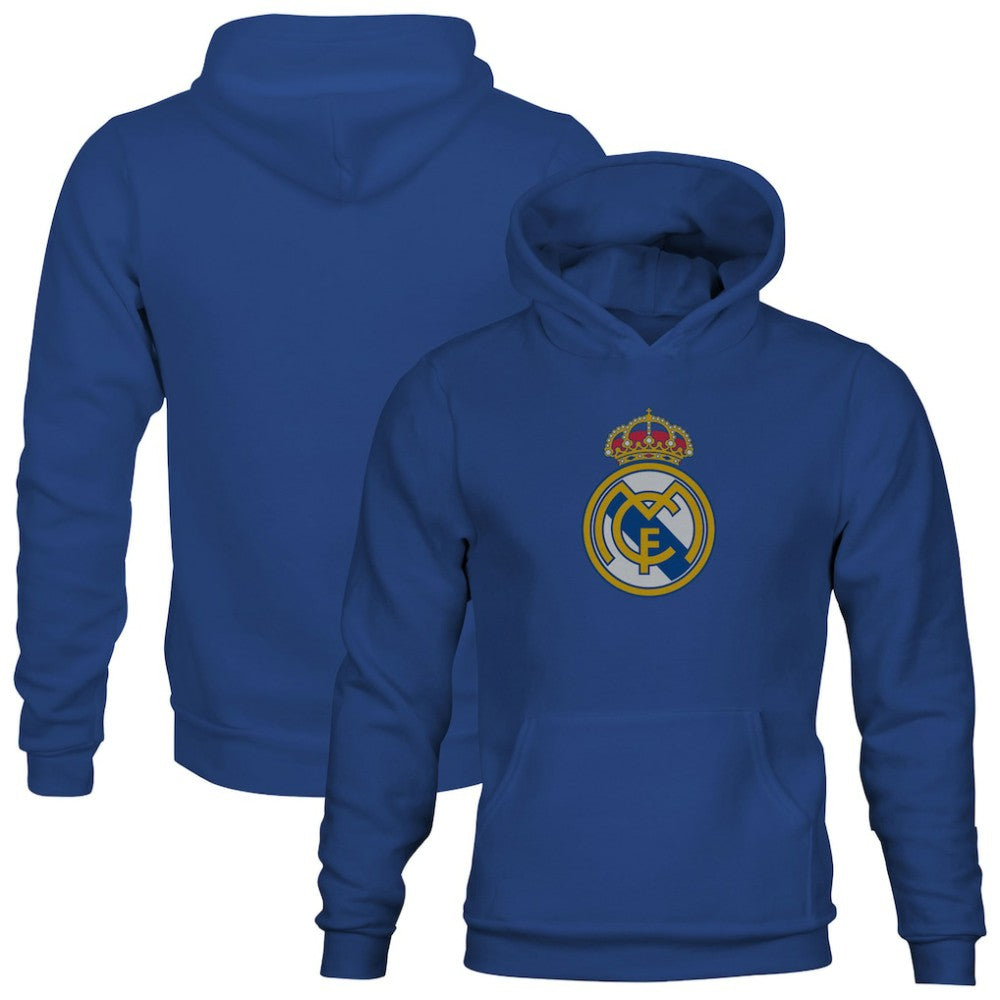 Real Madrid 1863FC Youth Color Badge Fleece Hoodie Discount - Blue 