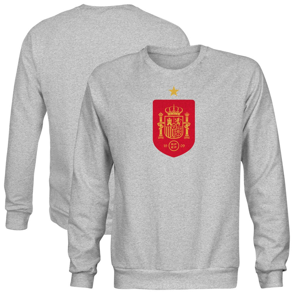 Spain National Team 1863FC Color Badge Sweatshirt for sale - Gray 