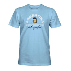 Argentina National Team 1863FC Team Arch T-Shirt for sale - Light Blue 