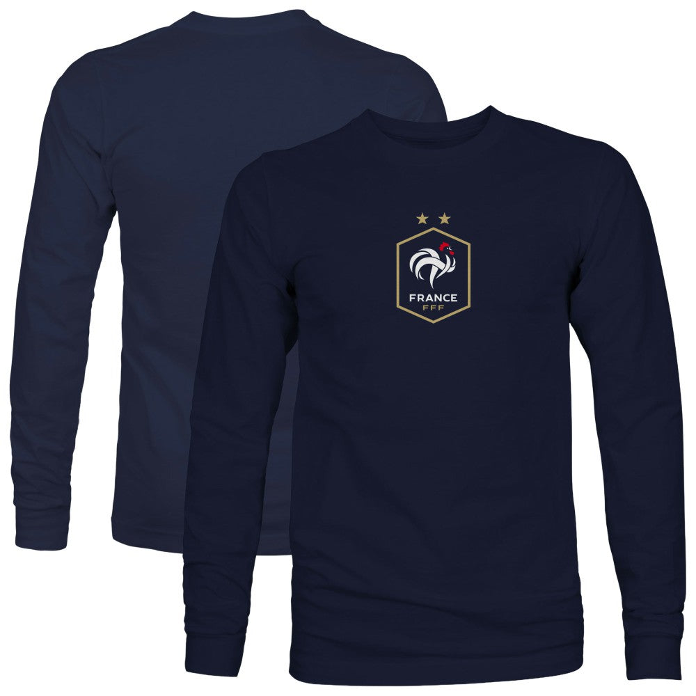 France National Team 1863FC Color Badge Long Sleeve T-Shirt for sale - Navy 