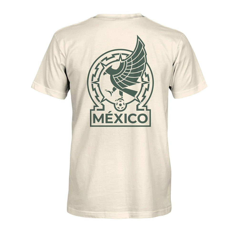 Mexico National Team 1863FC Big Logo Heavyweight T-Shirt for sale - Cream 