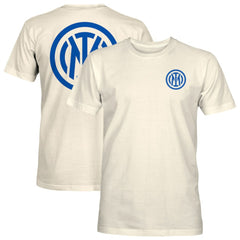 Inter Milan 1863FC Big Logo Heavyweight T-Shirt Discount - Cream 