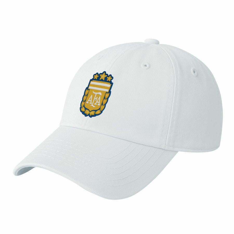 Argentina National Team 1863FC Retro Badge Crew Adjustable Hat for sale - White 