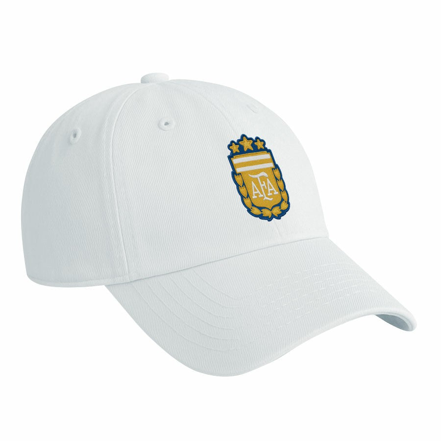 Argentina National Team 1863FC Retro Badge Crew Adjustable Hat for sale - White 