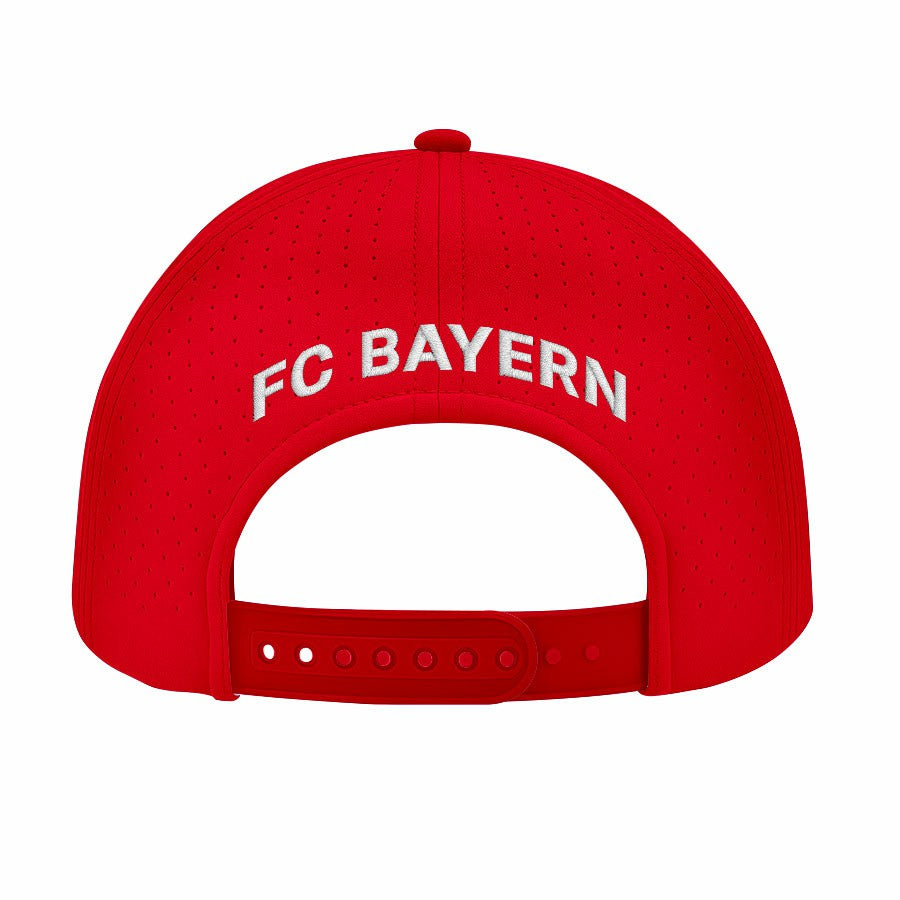 Bayern Munich 1863FC Color Badge Airflow Adjustable Hat on sale - Red 