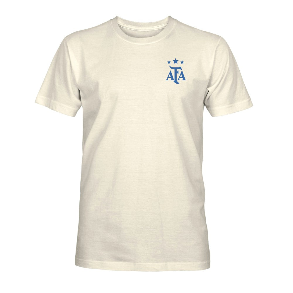 Argentina National Team 1863FC Own the Pitch Heavyweight T-Shirt for sale - Cream 