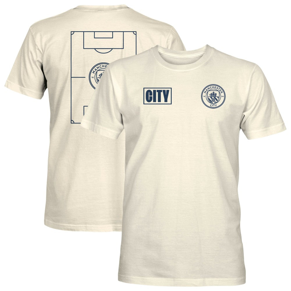 Manchester City 1863FC Own the Pitch Heavyweight T-Shirt Discount - Cream 