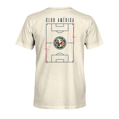 Club America 1863FC Own the Pitch Heavyweight T-Shirt Discount - Cream 