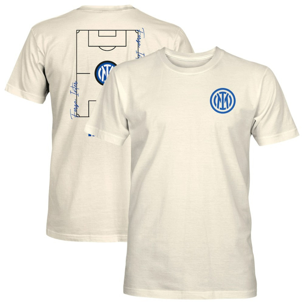 Inter Milan 1863FC Own the Pitch Heavyweight T-Shirt Discount - Cream 