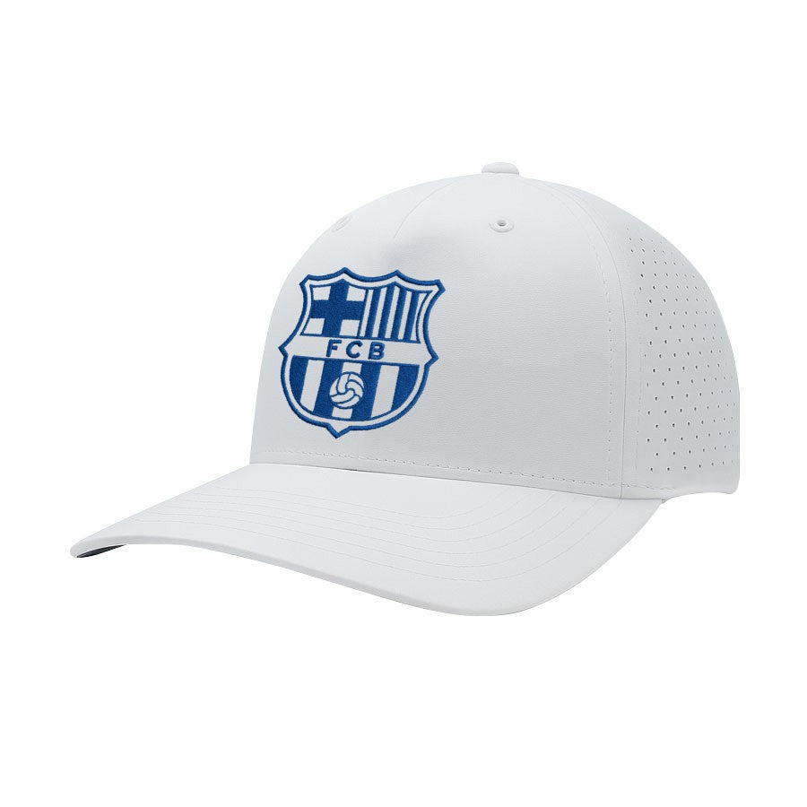 Barcelona 1863FC Mono Badge High Point Adjustable Hat on sale - White 