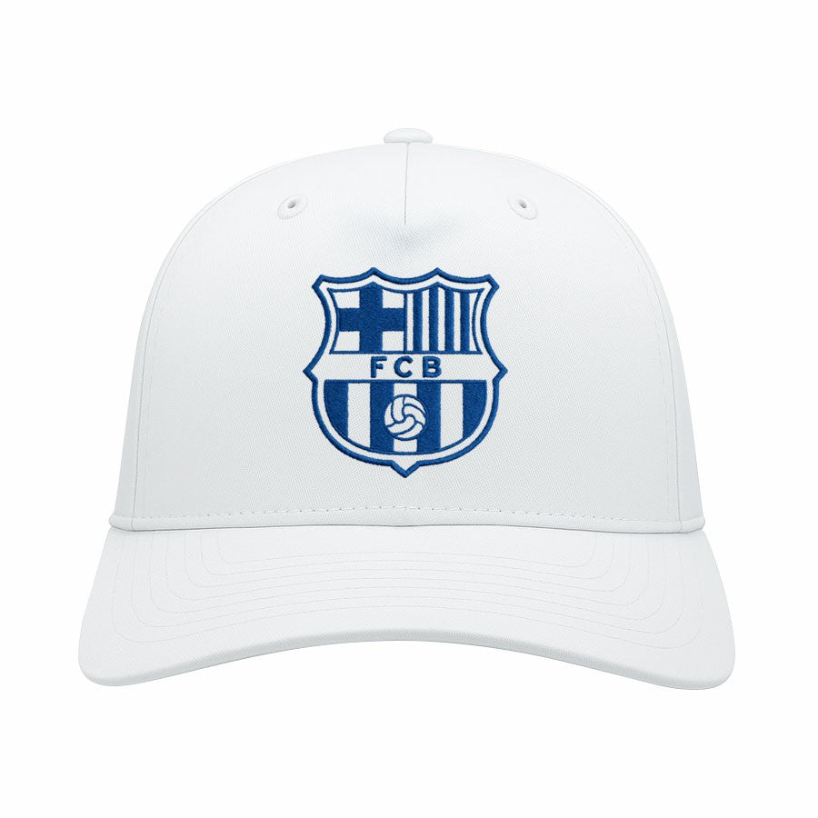 Barcelona 1863FC Mono Badge High Point Adjustable Hat on sale - White 