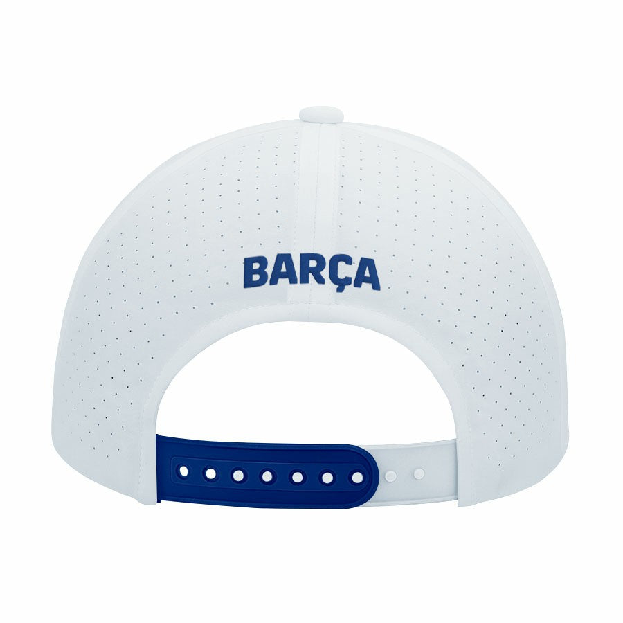 Barcelona 1863FC Mono Badge High Point Adjustable Hat on sale - White 