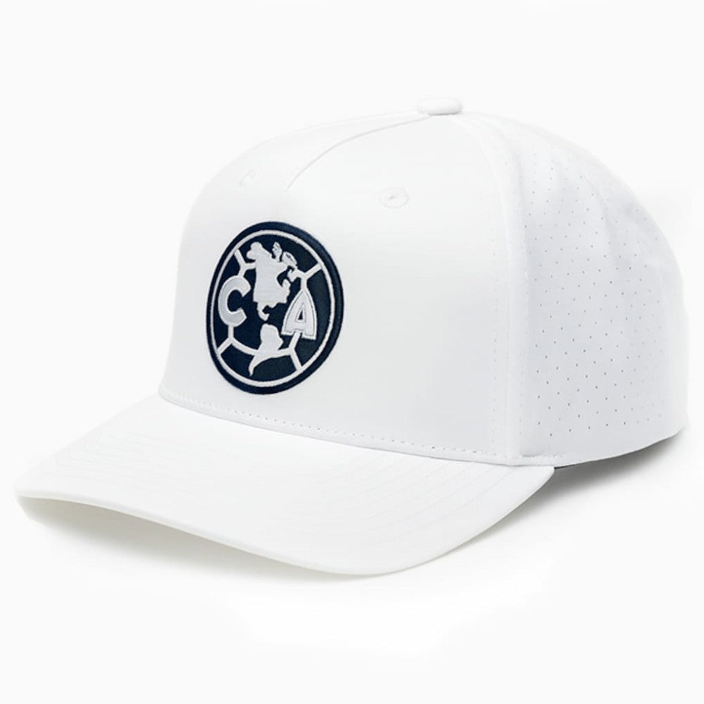 Club America 1863FC Mono Badge High Point Adjustable Hat Discount - White 