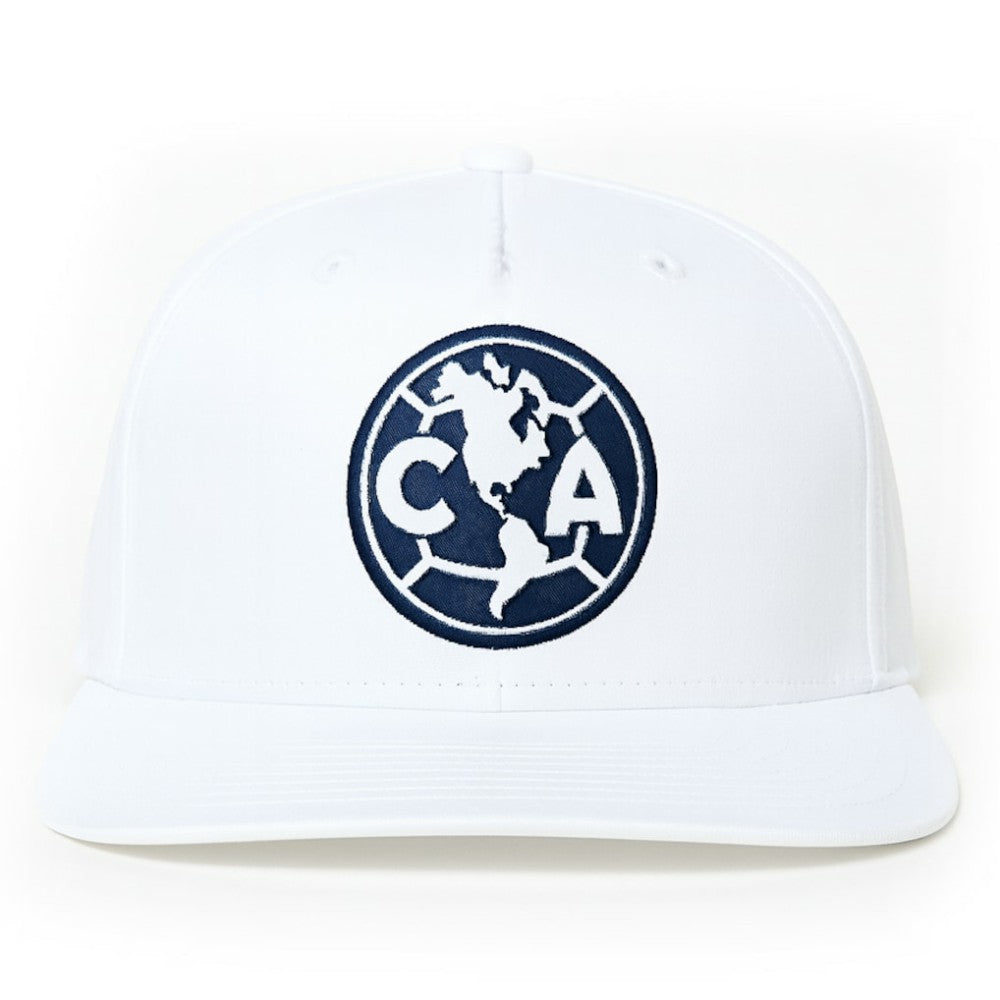 Club America 1863FC Mono Badge High Point Adjustable Hat Discount - White 