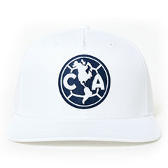 Club America 1863FC Mono Badge High Point Adjustable Hat Discount - White 
