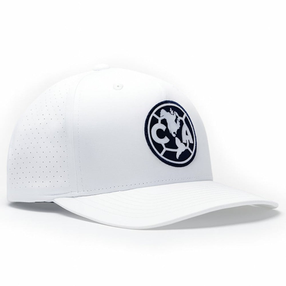 Club America 1863FC Mono Badge High Point Adjustable Hat Discount - White 