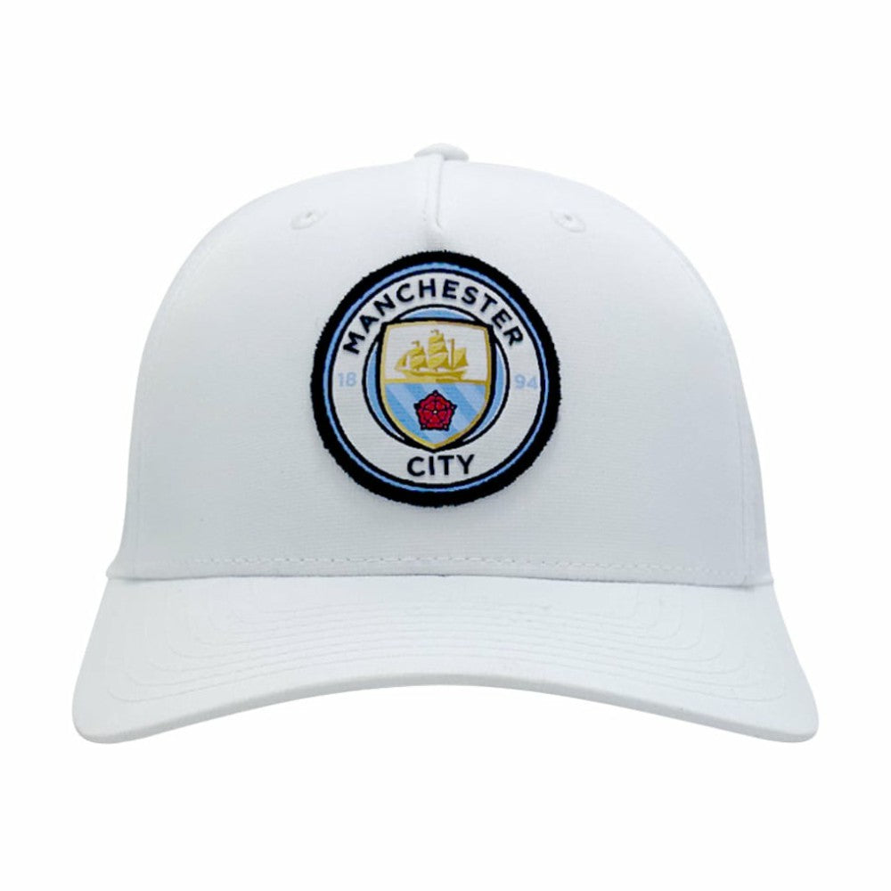 Manchester City 1863FC Mono Badge High Point Adjustable Hat Discount - White 
