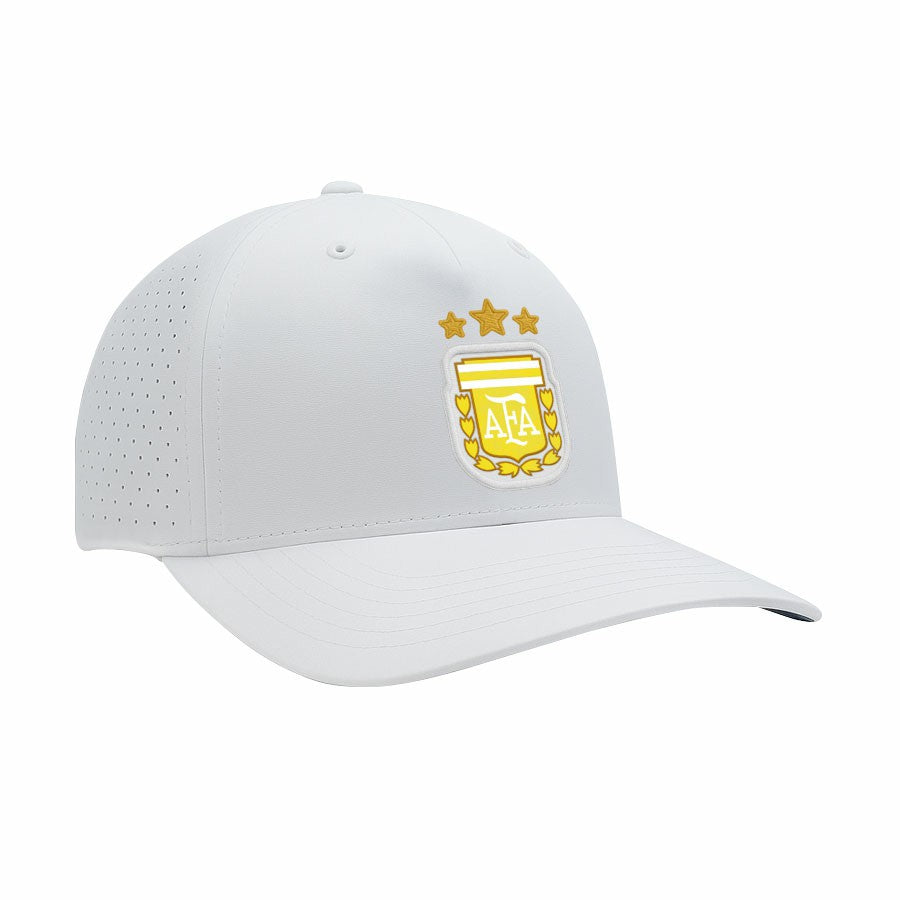 Argentina National Team 1863FC Mono Badge High Point Adjustable Hat for sale - White 
