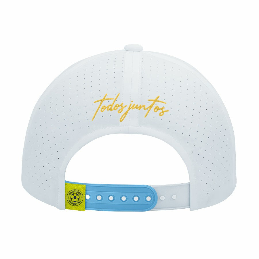 Argentina National Team 1863FC Mono Badge High Point Adjustable Hat for sale - White 