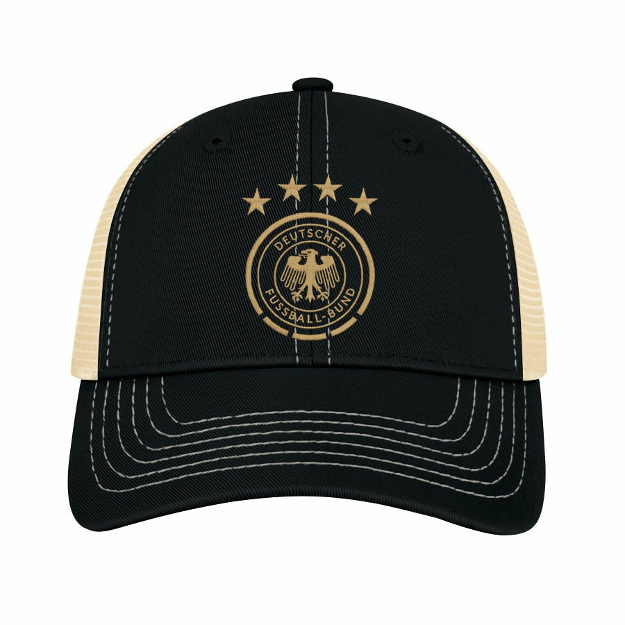 Germany National Team 1863FC Color Badge Offroad Adjustable Trucker Hat for sale - Black 
