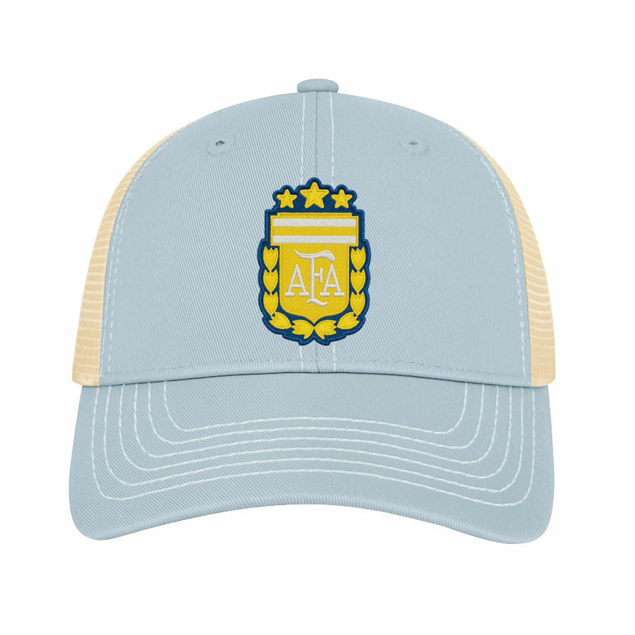 Argentina National Team 1863FC Color Badge Offroad Adjustable Trucker Hat for sale - Light Blue 