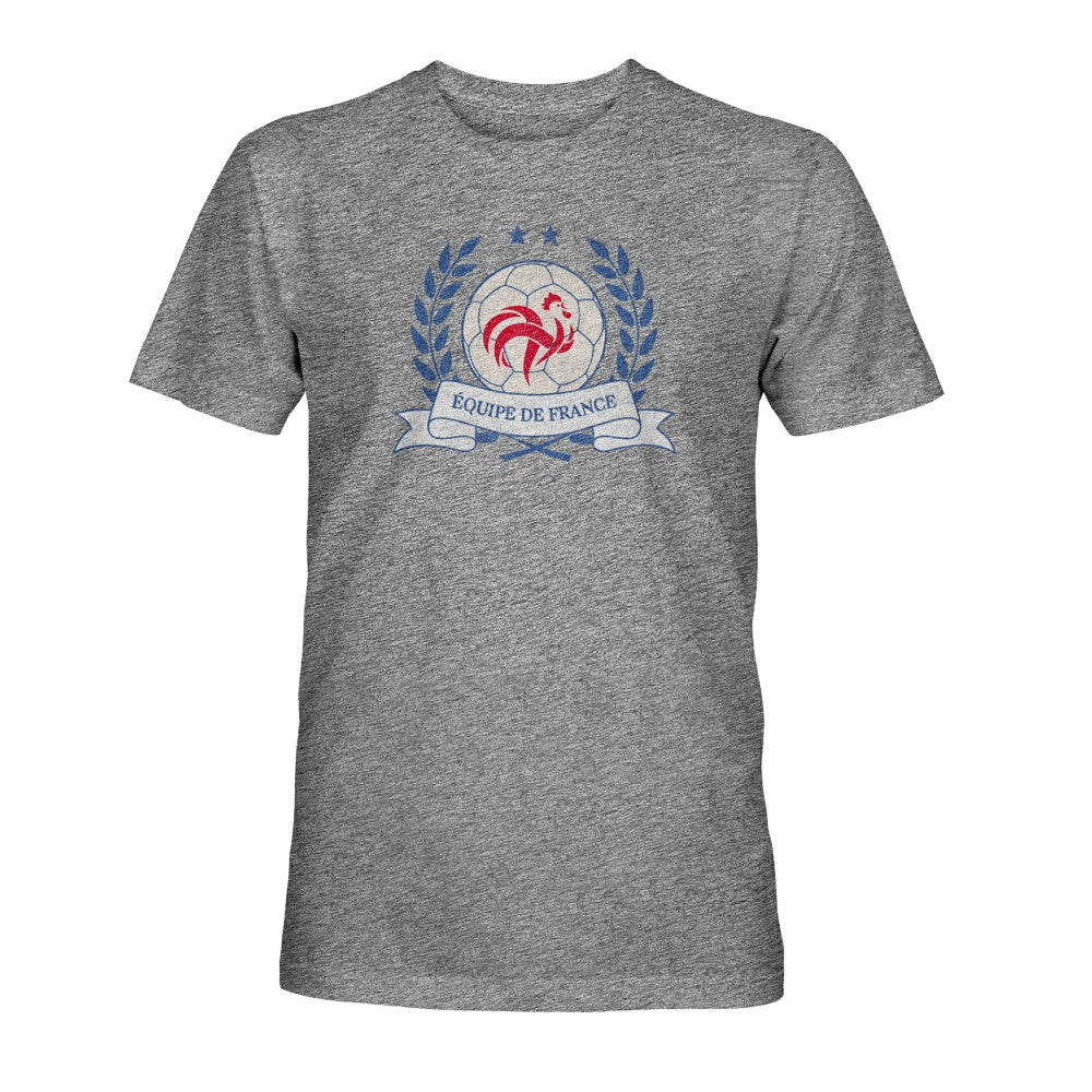 France National Team 1863FC Vintage Tri-Blend T-Shirt for sale - Gray 