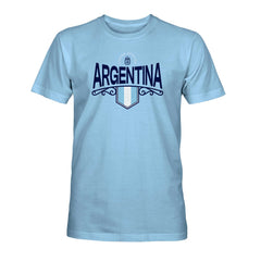 Argentina National Team 1863FC Pennant T-Shirt for sale - Light Blue 