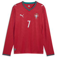 Cristiano Ronaldo Portugal National Team 2026 Home Replica Long Sleeve Jersey for sale - Red 
