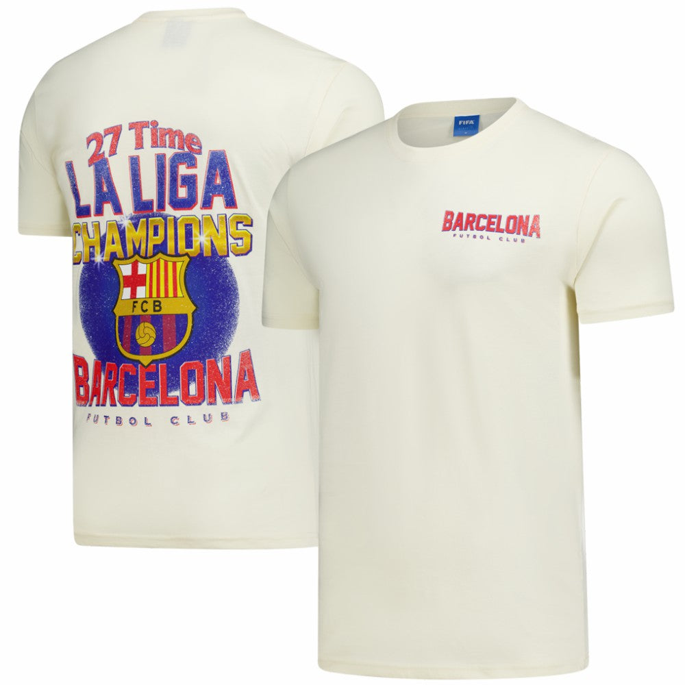 Barcelona Peace Collective Unisex Champion T-Shirt on sale - Cream 