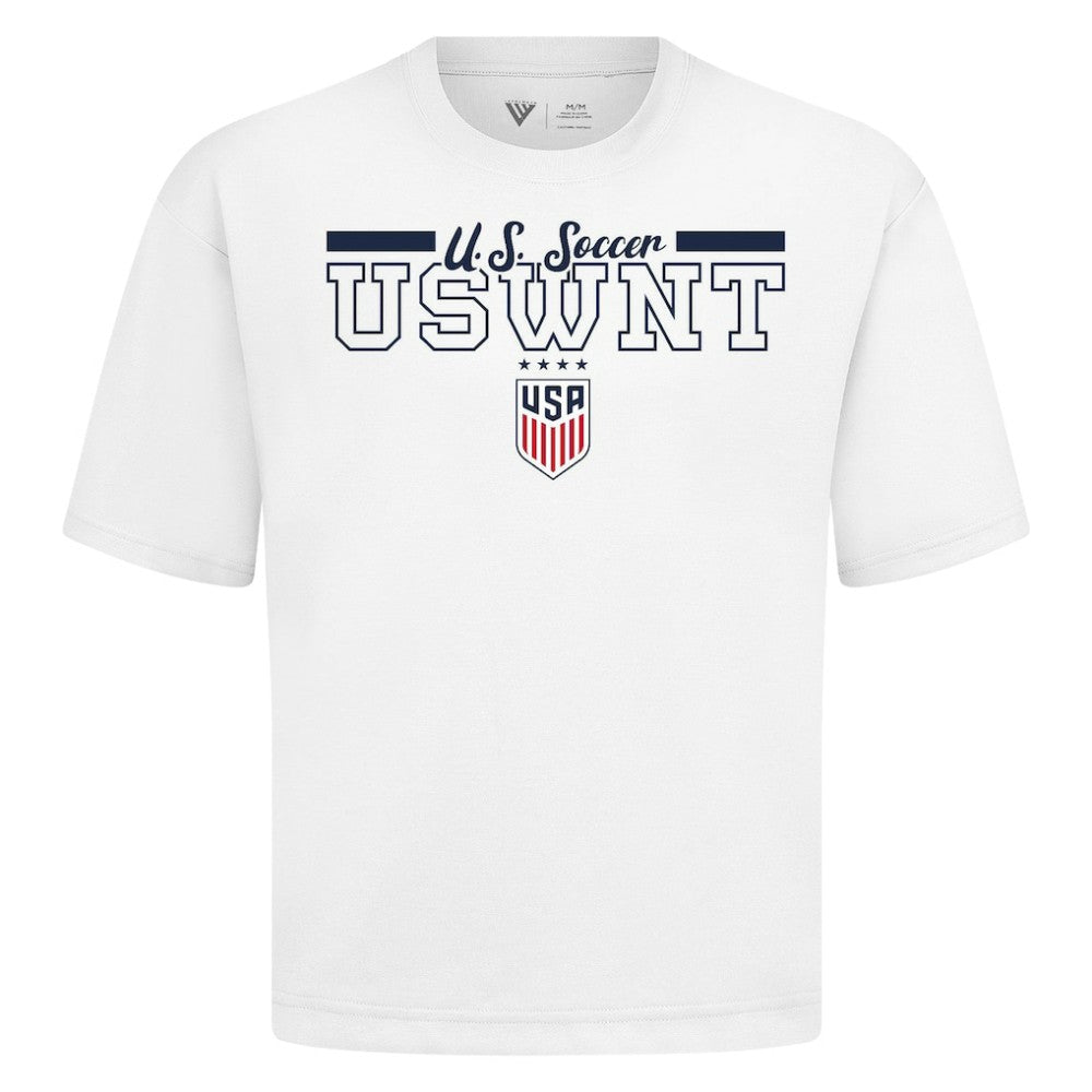 USWNT Levelwear Vanguard Luxe Signature T-Shirt on sale - White 