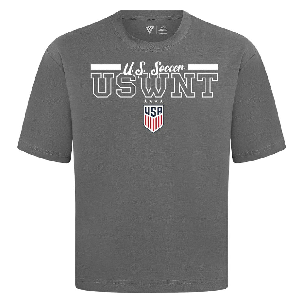 USWNT Levelwear Vanguard Luxe Signature T-Shirt on sale - Gray 