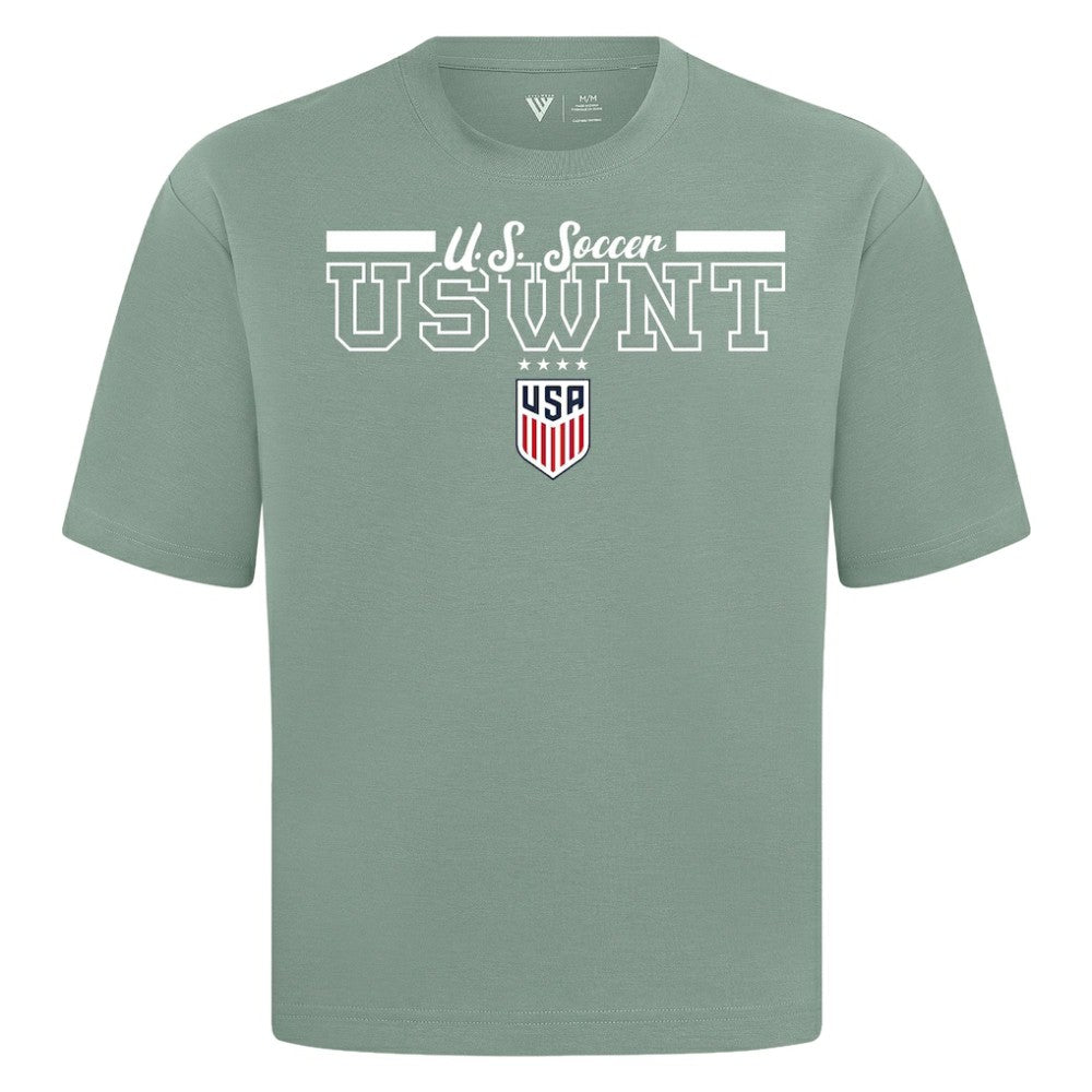 USWNT Levelwear Vanguard Luxe Signature T-Shirt on sale - Green 