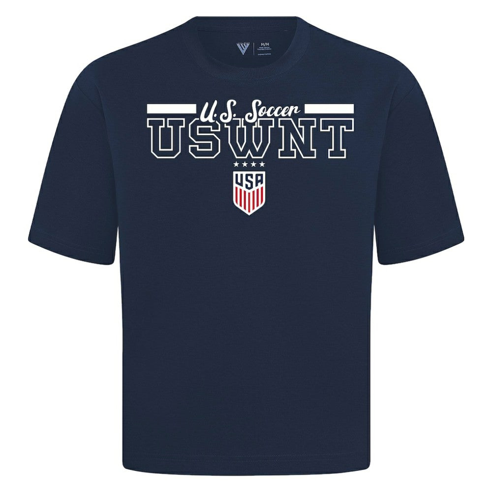 USWNT Levelwear Vanguard Luxe Signature T-Shirt on sale - Navy 