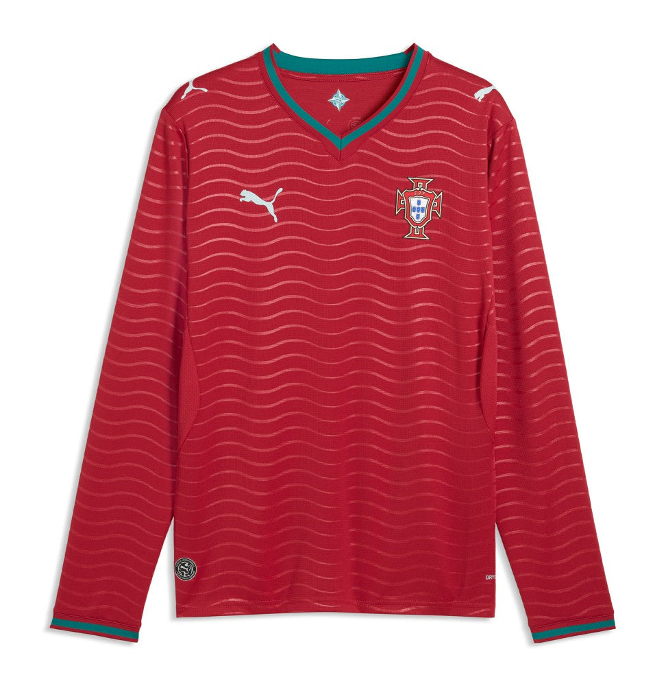 Portugal National Team 2026 Home Replica Long Sleeve Jersey for sale - Red 