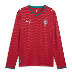 Portugal National Team 2026 Home Replica Long Sleeve Jersey for sale - Red 