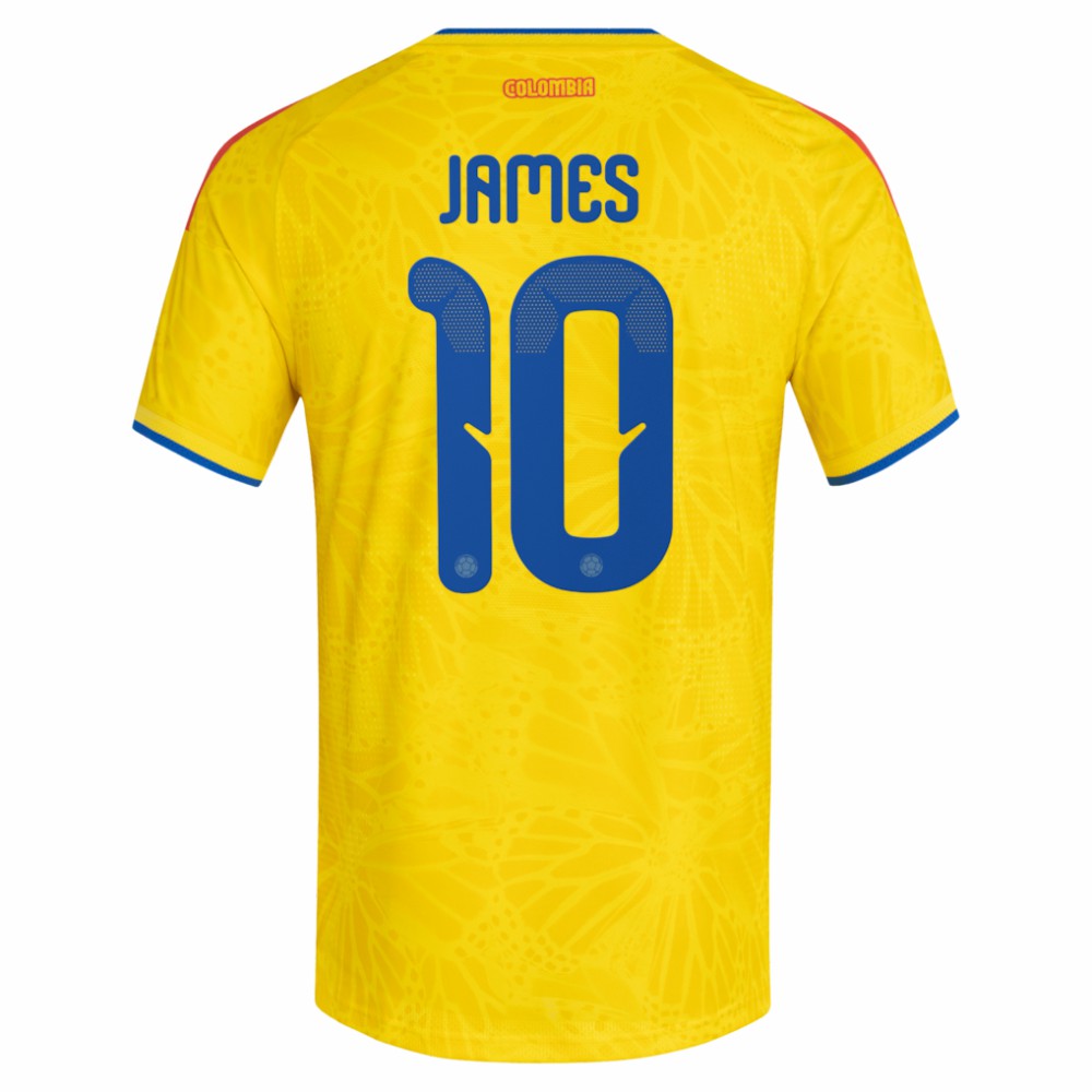 James Rodriguez Colombia National Team 2026 Home Jersey for sale - Yellow 