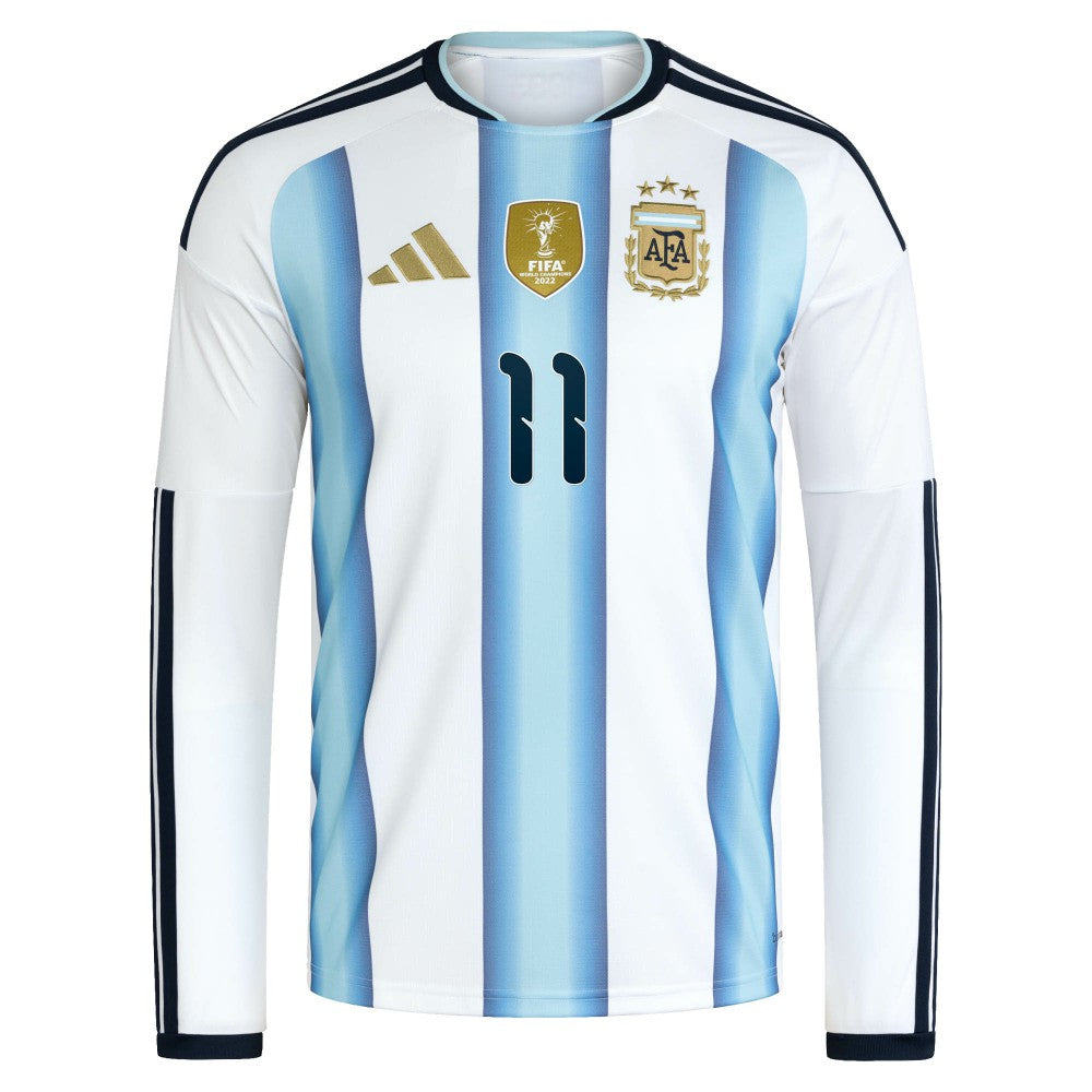 Angel Di Maria Argentina National Team 2026 Home Replica Long Sleeve Jersey for sale - White 