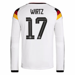 Florian Wirtz Germany National Team 2026 Home Replica Long Sleeve Jersey for sale - White 