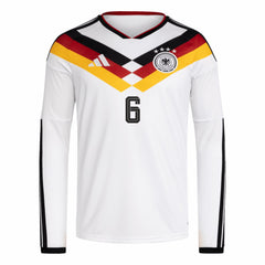 Joshua Kimmich Germany National Team 2026 Home Replica Long Sleeve Jersey for sale - White 