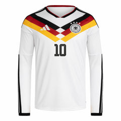 Jamal Musiala Germany National Team 2026 Home Replica Long Sleeve Jersey for sale - White 