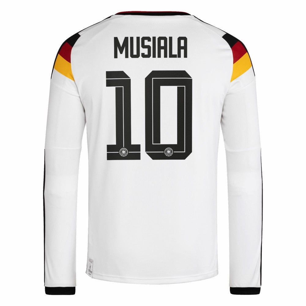 Jamal Musiala Germany National Team 2026 Home Replica Long Sleeve Jersey for sale - White 