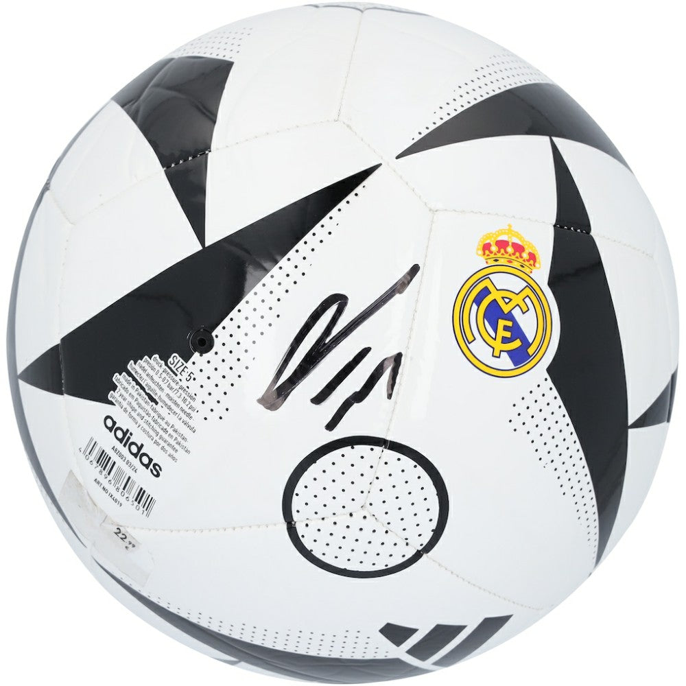 Franco Mastantuono Real Madrid Autographed Logo Soccer Ball 
