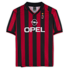 Frank Rijkaard AC Milan Autographed Red/Black Home Jersey  on sale - Icons 
