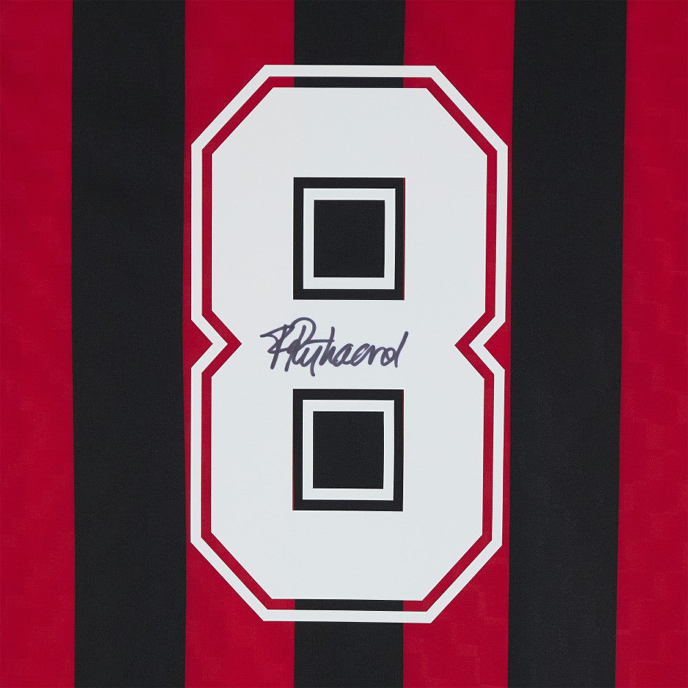 Frank Rijkaard AC Milan Autographed Red/Black Home Jersey  on sale - Icons 