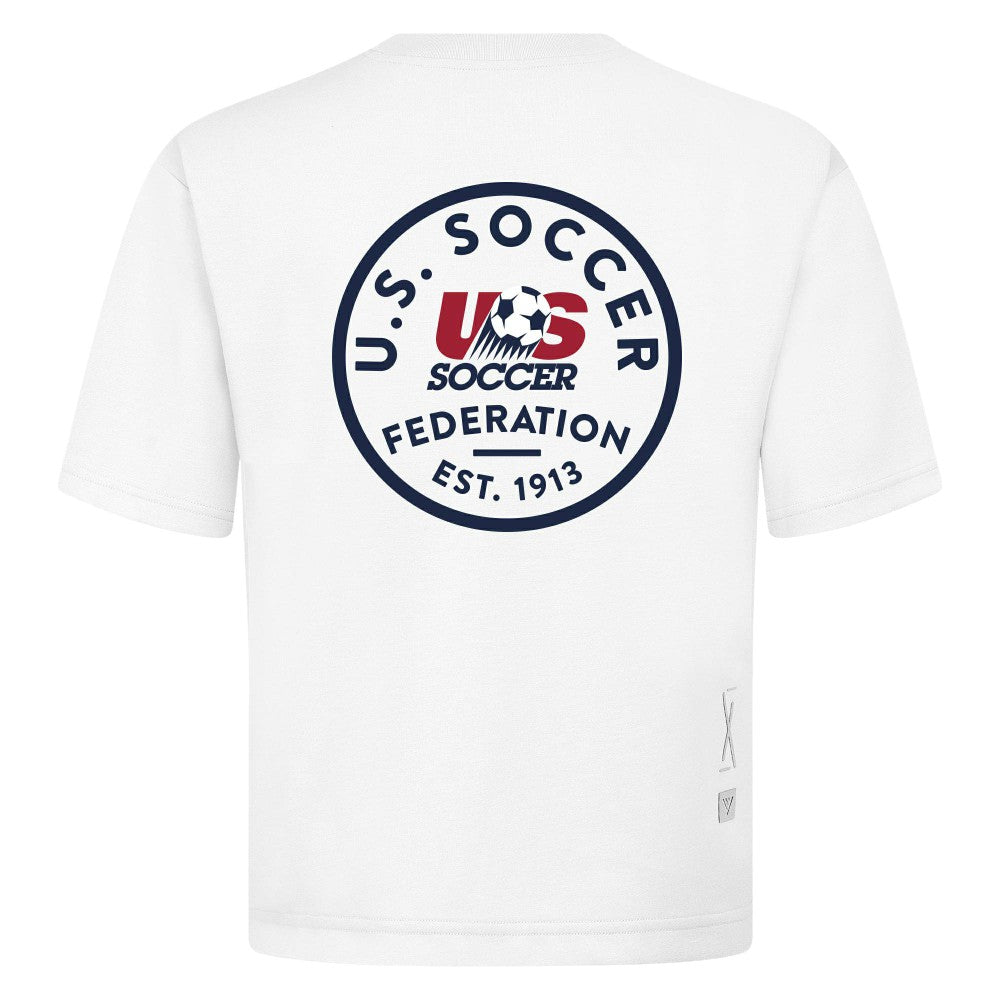 USMNT Levelwear Luxe Signature Knit Transit T-Shirt for sale - White 