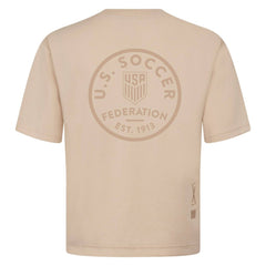 USMNT Levelwear Luxe Signature Knit Transit Tonal T-Shirt for sale - Khaki 