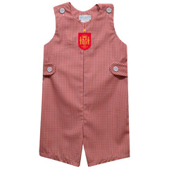 Spain National Team Vive La Fete Toddler Gingham Jon Jon Romper for sale - Red 