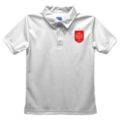 Spain National Team Vive La Fete Toddler Solid Polo for sale - White 