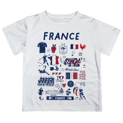 France National Team Vive La Fete Infant Impressions Artwork T-Shirt for sale - White 